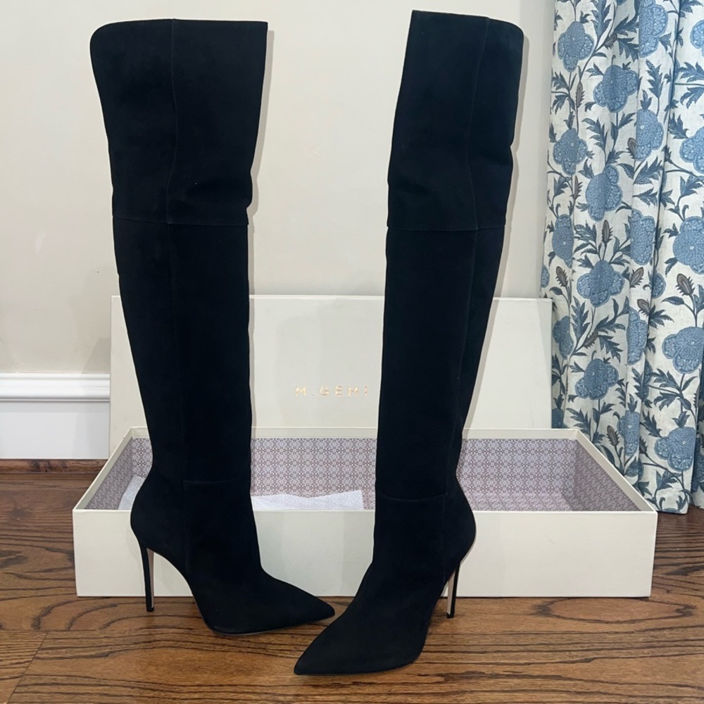 Elegant Black Over-the-Knee Boots/ Size 39/ NEVER BEEN WORN